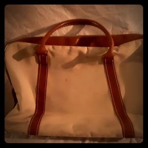 Vintage Scovill double zipper/handle messenger bag